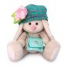 BUDI BASA SidX-313 Мягкая игрушка Зайка Ми в берете и с сумочкой, 15 см