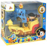ABtoys PT-00183 Глазастики Кораблик пиратский эл/мех, световые и звуковые эффекты