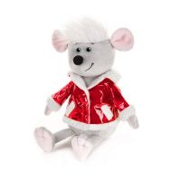 Maxitoys MT-MRT021915-21 Luxury Мягкая игрушка Мышонок Виталик в красной куртке, 21 см