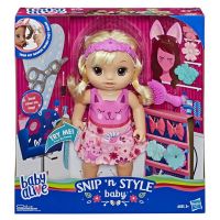 Hasbro E5241 Baby Alive Кукла Бэби Алив Малышка у парикмахера, блондинка