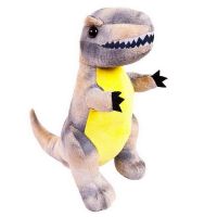 ABtoys M5051 Мягкая игрушка Dino World Динозавр Тираннозавр серый, 25 см