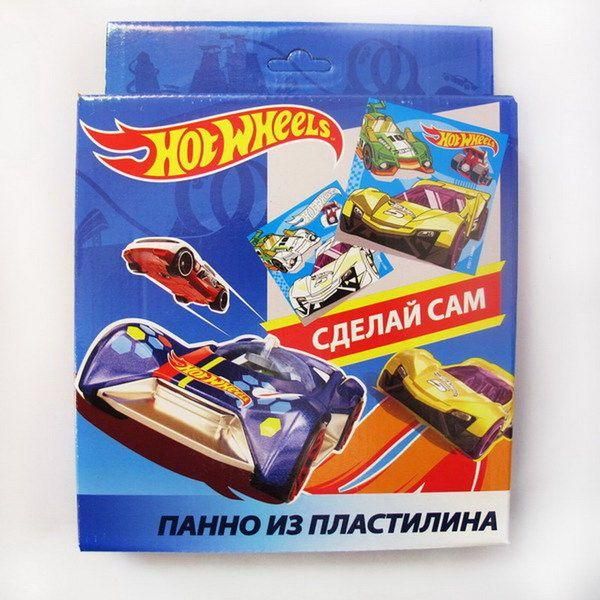 CENTRUM 88678 Набор для творчества. Панно из пластилина "Hot Wheels", 10 цветов, стек, картинка