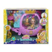Mattel GYJ16 Энчантималс Игровой набор Королевская карета с Пеолой Пони и питомцем