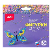 LORI Бис-093 Набор для творчества LORI Фигурки из бисера Бабочка