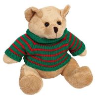 Ningbo East Toy Co. Ltd. M3000 Медведь  в свитере,  бежевый, 12 см