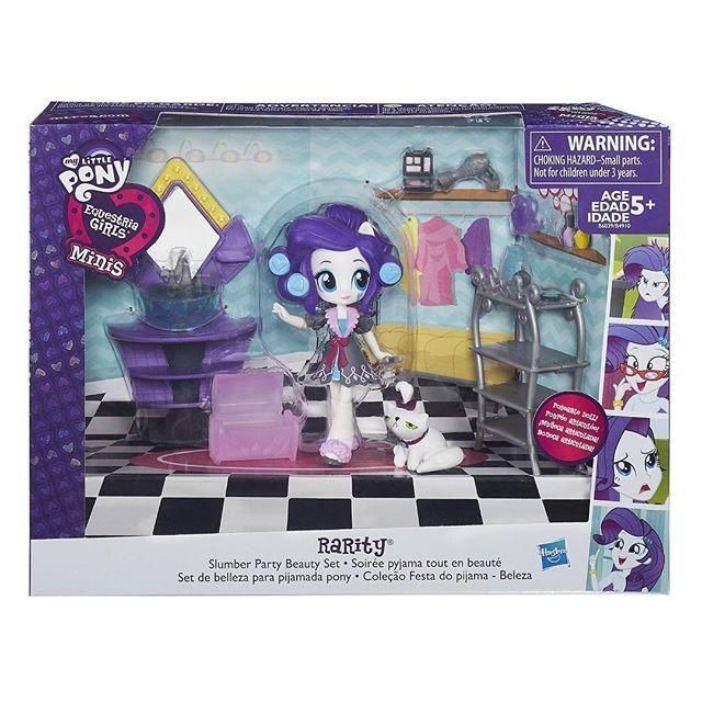 Hasbro B6039 Equestria Girls Minis Мини-кукла Рарити Подготовка к пижамной вечеринке