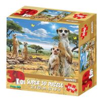 Prime 3D 13717-SBM Пазл 3D 100 Сурикаты