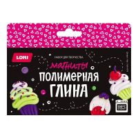 LORI Пз/Пг-016 Набор для творчества LORI Глина полимерная. Магниты "Десерт"
