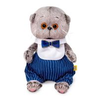 BUDI BASA BB-085 Мягкая игрушка BUDI BASA Кот Басик BABY в манишке с бантом 20 см