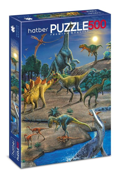Hatber 500ПЗ2-19519 Пазл Hatber Premium Эра динозавров 500 элементов Hatber 500ПЗ2-19519 Пазл Hatber Premium Эра динозавров 500 элементов