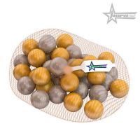 Нордпласт Н-411/1 Шарики для сухого бассейна, диаметр 6 см (50 шт. в сетке), золотой и серебряный цвет