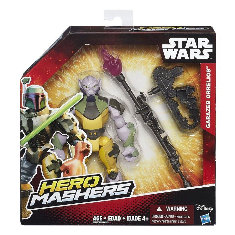 Hasbro B3668 Star Wars Фигурка Звездные войны Hero Mashers Гаразеб Ореллиоз, 15 см
