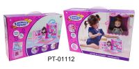 ABtoys PT-01112 В гостях у куклы Дом кукольный в сумочке-переноске с куклой и аксессуарами