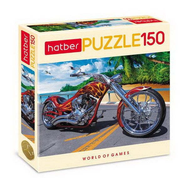 Hatber 150ПЗ4-03344 Пазл Motorbike, 150 элементов, 22х33 см