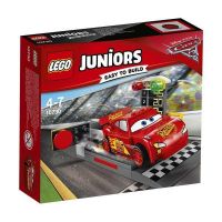 Lego Juniors 10730 Конструктор Лего Джуниорс Устройство для запуска Молнии МакКуина Тачки, 47 деталей