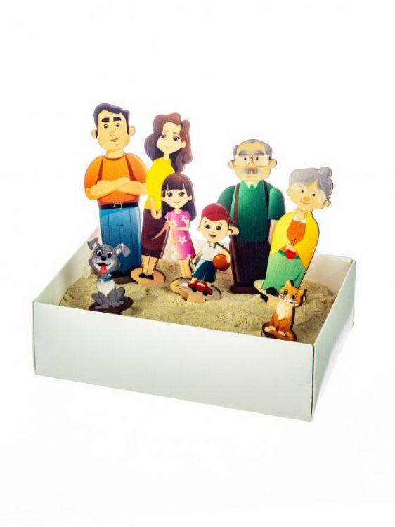 Woodlandtoys 143201 Игровой набор Woodlandtoys Семья 15*10
