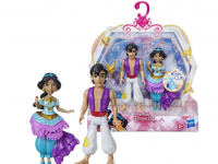 Hasbro E3082 Disney Princess Royal Clips Мини-куклы "Принцессы Диснея", Жасмин и Алладин