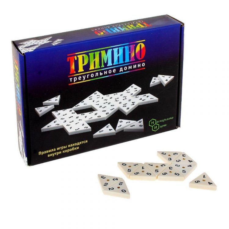Игра "Тримино" треугольное домино