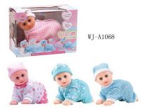JUNFA 3327-6 Кукла-пупс ползающая, звуковые эффекты, в ассортименте, 17,30х8,40х12 см