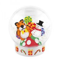 Maxi Art MA-280421-1 Набор для творчества Maxi Art создание Снежного Шара Снеговичок и Мистер Тигр СИМВОЛ ГОДА 2022