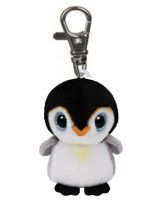 TY 36651 Beanie Babies Брелок плюшевый Пингвин Pongo, 9 см