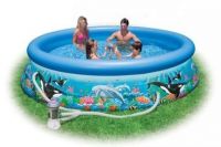 INTEX int54906-no Бассейн надувной "Easy Set", 366 х 76 см, в н-ре с фильтрующим насосом 220V