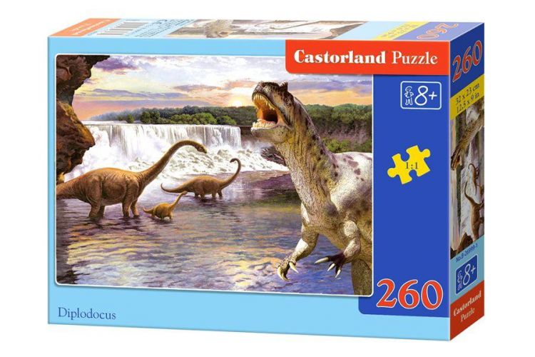 Castorland C260-26616 Пазл Динозавры аллозавр и диплодок, 260 деталей