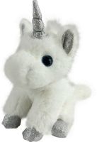 AB toys M096 Мягкая игрушка Единорог белый, 15 см