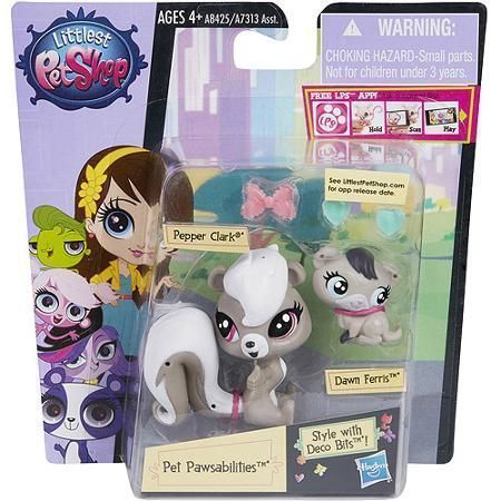 Hasbro A8425 LPS Зверюшка и ее малыш с аксессуарами Скунс и хорек