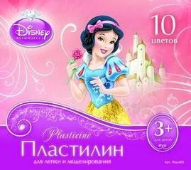 Disney. Пластилин Принцессы, 10 цветов с европодвесом