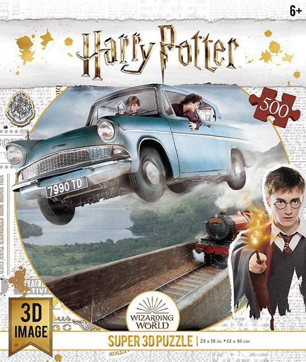 Prime 3D 32512-SBM Пазл 3D Летающая машина, 500 элементов