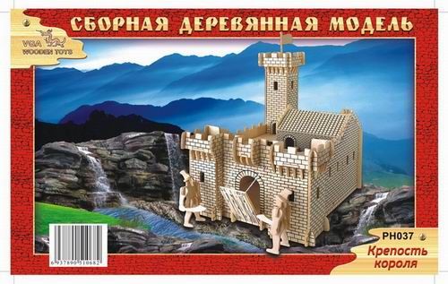 ЧУДО-ДЕРЕВО PH037 Модель деревянная сборная, Архитектура, "Крепость короля"