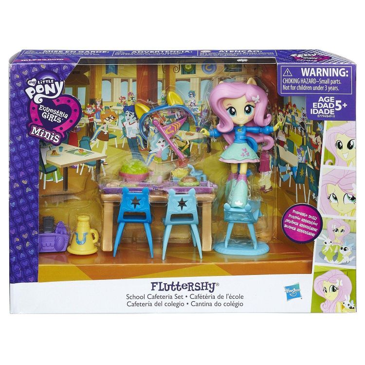 Hasbro B7794 MLP EG Minis Мини-кукла Флуттершай Школьное кафе