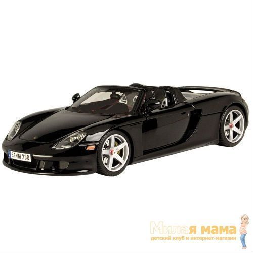 Motormax 73163 Коллекционная модель машины 2004 Porsche Carrera GT, 1:18, черная