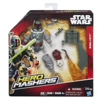 Hasbro B3667 Star Wars Фигурка Звездные войны Hero Mashers Боб Фетт, 15 см