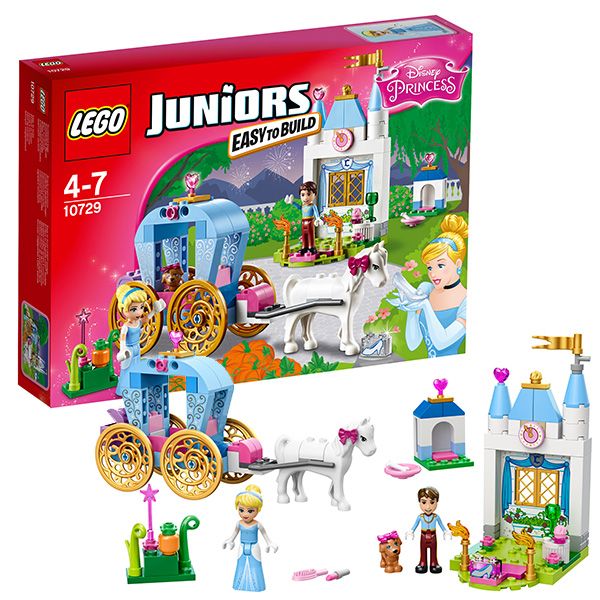Lego Juniors 10729 Конструктор Лего Джуниорс Карета Золушки, 116 деталей