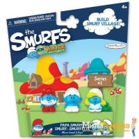 Jakks 55760 Набор из 3-х мини фигурок Смурфиков Папа-смурф, Смурфетта и Смурфик