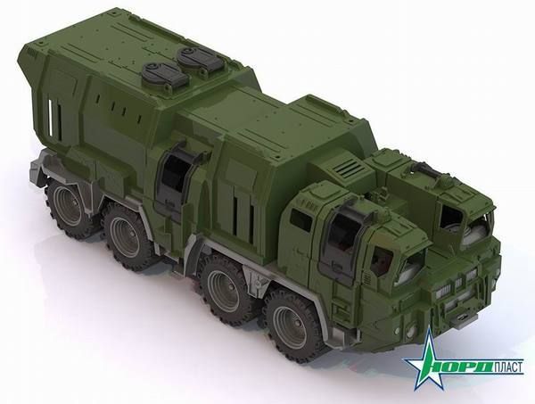 Нордпласт 257 Игрушка Военный тягач Щит с кунгом, 57,5х25х21,5 см