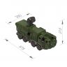 Нордпласт 257 Игрушка Военный тягач Щит с кунгом, 57,5х25х21,5 см