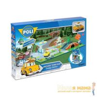 Robocar POLI 83248 Набор «Город» почта с мостом (1 металлическая машинка в комплекте)