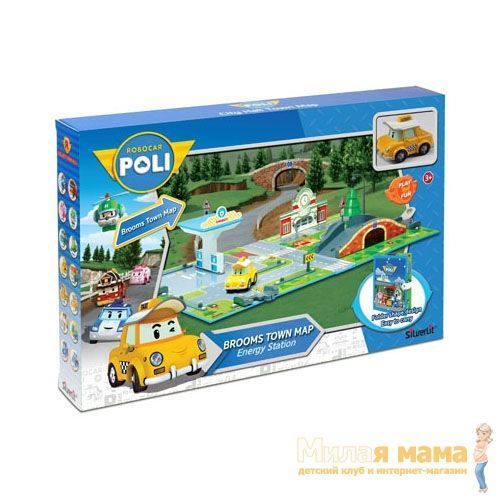 Robocar POLI 83248 Набор «Город» почта с мостом (1 металлическая машинка в комплекте)