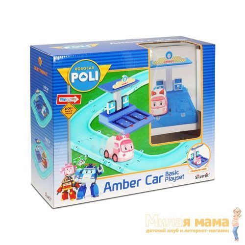 Robocar POLI 83271 Набор маленький трек с Умной машинкой Эмбер