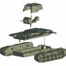 Звезда 6190з Сборная модель - Советский тяжёлый танк КВ-1 обр. 1941г. с пушкой Ф-32 1:100