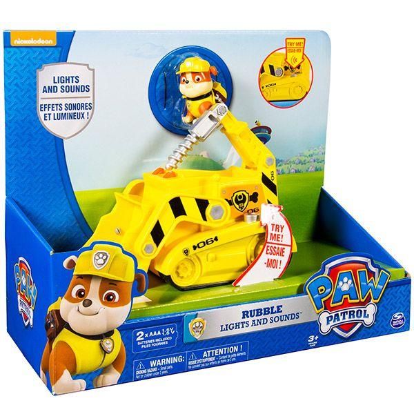 Paw Patrol 16637 Щенячий патруль Большой автомобиль спасателя со звуком и светом, Крепыш