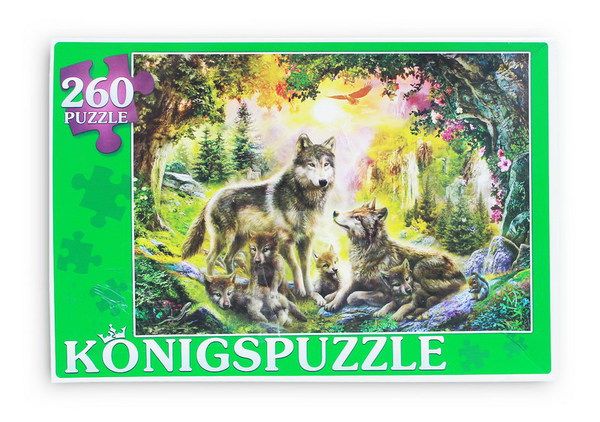 Konigspuzzle ПК260-5863 Пазл Семья волков, 260 элементов