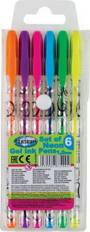 Centrum 87400 Набор гелевых ручек "Neon", 6 цветов