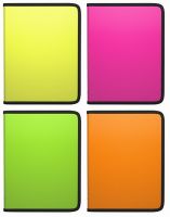 ErichKrause 43032ЕК-no Папка на молнии пластиковая ErichKrause Glance Neon, A4, ассорти (в коробке-дисплее по 12 шт.)