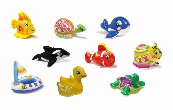 Игрушки надувные серии "Puff'n Play" 10 видов (от 3х лет) (Китай), 27*10см