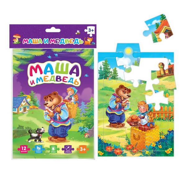 Malamalama 68227-9 Пазлы мягкие. Маша и медведь