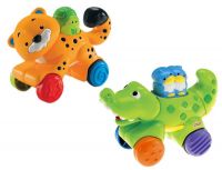Mattel N8160-no Веселые животные на колесиках с сюрпризом в ассортименте
